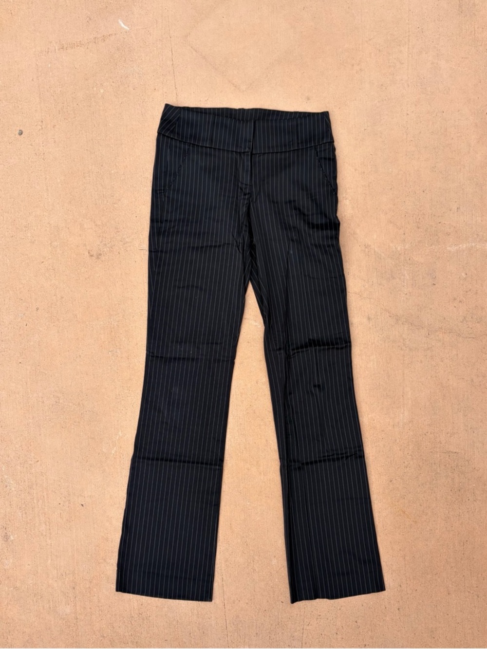 Bebe Black Pinstripe Pants